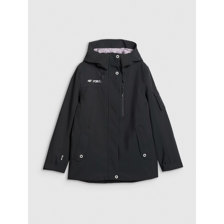 Geaca snowboard 4F NeoDry 15000, impermeabila, neagra, poliester, pentru femei