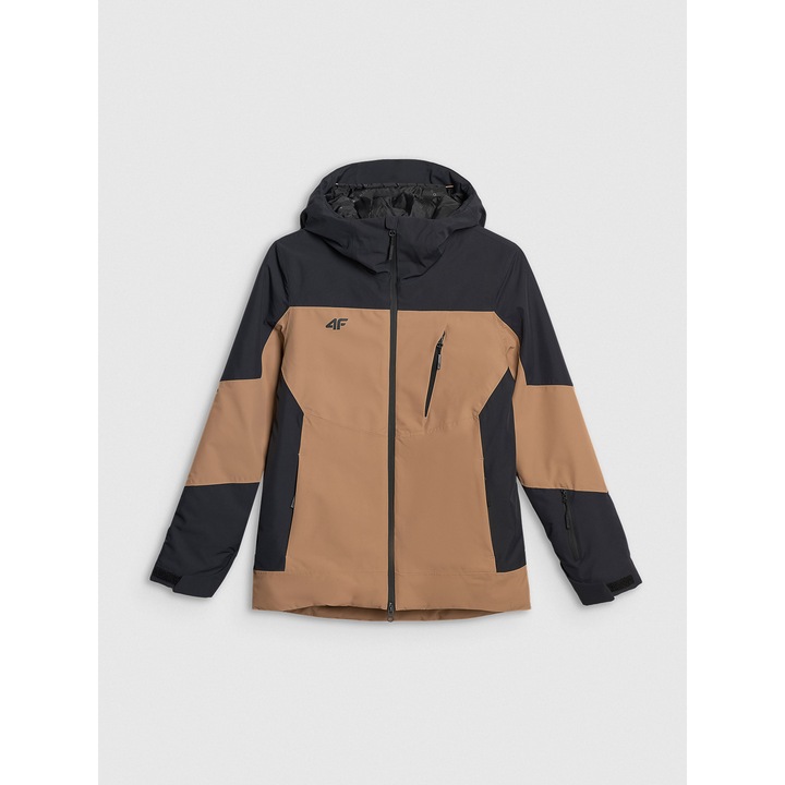 Geaca de schi dama 4F, membrana NeoDry 8000, confortabila, maro, poliester, 2XL INTL