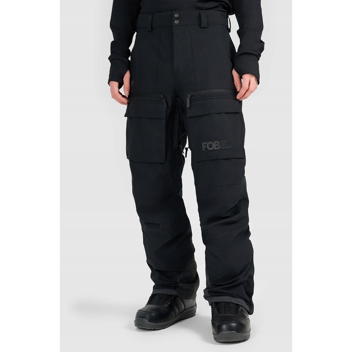 Férfi sínadrág, 4F, poliészter, fekete, XL INTL