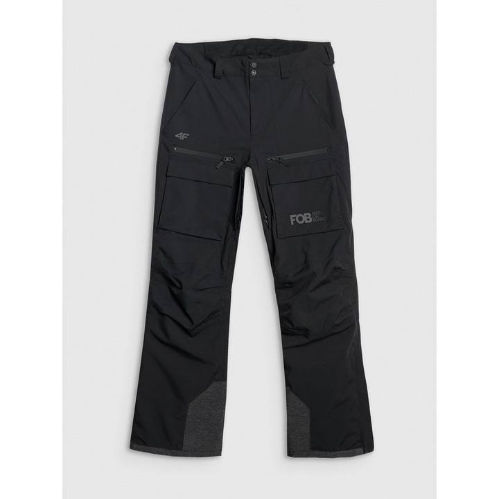 Pantaloni schi barbati, 4F, poliester, negru, XL INTL