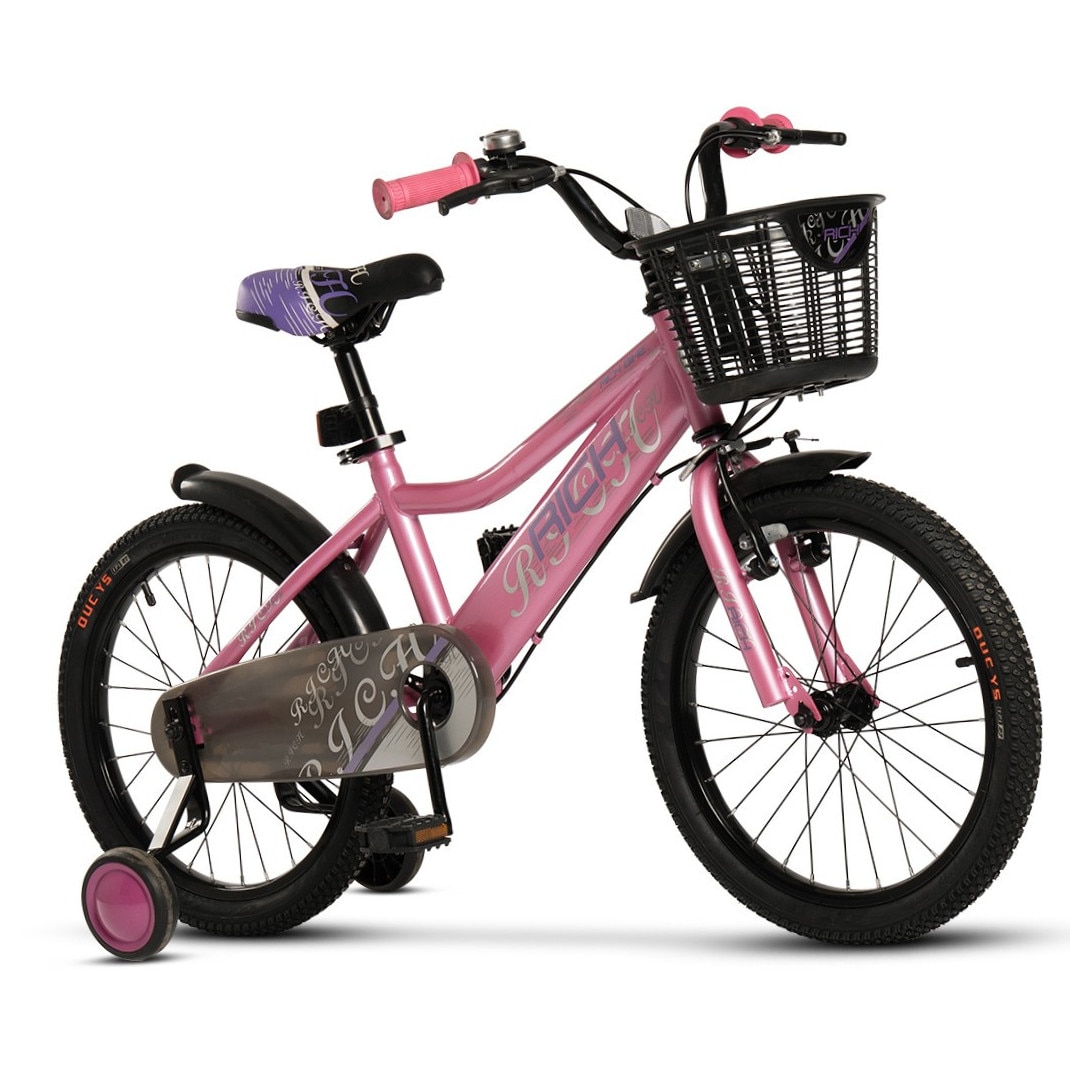 Bicicletă copii Rich Baby BMX Astro JSX2005, roți ajutătoare, frâne V ...