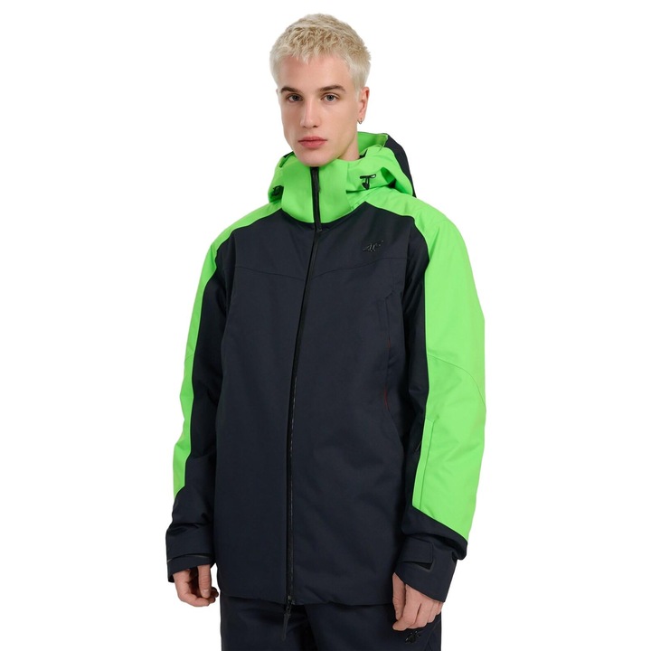 Geaca de schi barbati 4F, membrana Dermizax 20000, umplutura Primaloft, neagra, poliester, L INTL