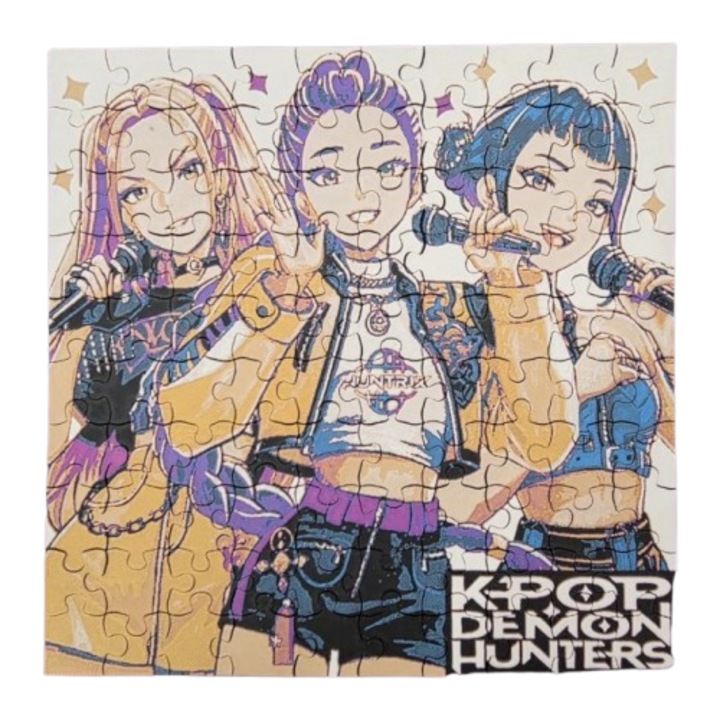 Puzzle 3D Demon Hunters, 100 piese, biodegradabil, 29x29cm