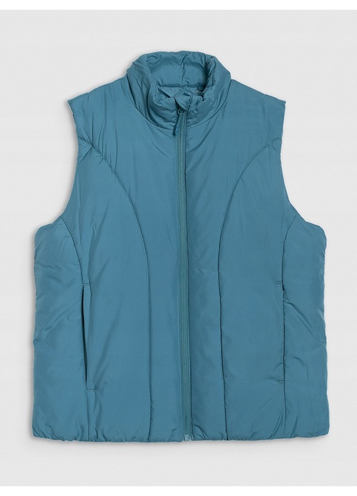 Női Vesta 4F, türkiz, szintetikus töltet, slim fit szabás, vízálló