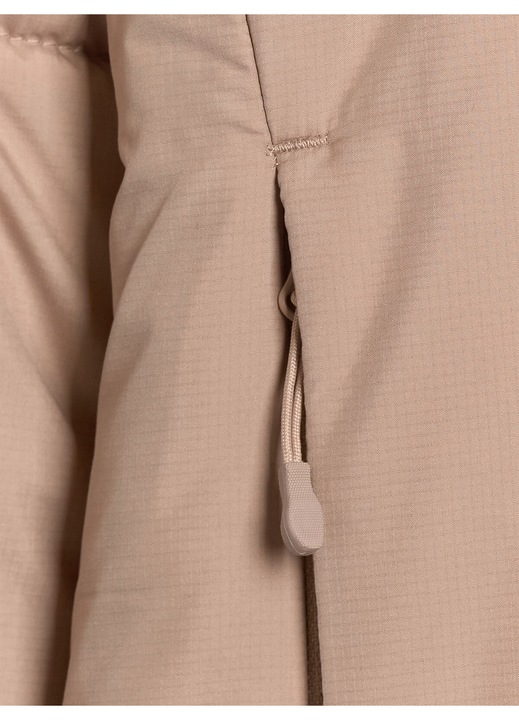 4F női dzseki, szintetikus töltettel, slim szabású, bézs, rip-stop anyag, L INTL