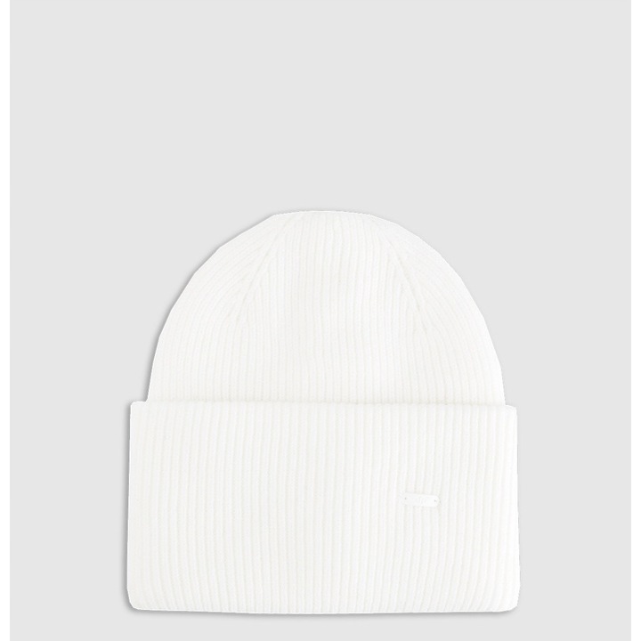 Caciula beanie unisex 4F, alb, dimensiune universala, material din viscoza