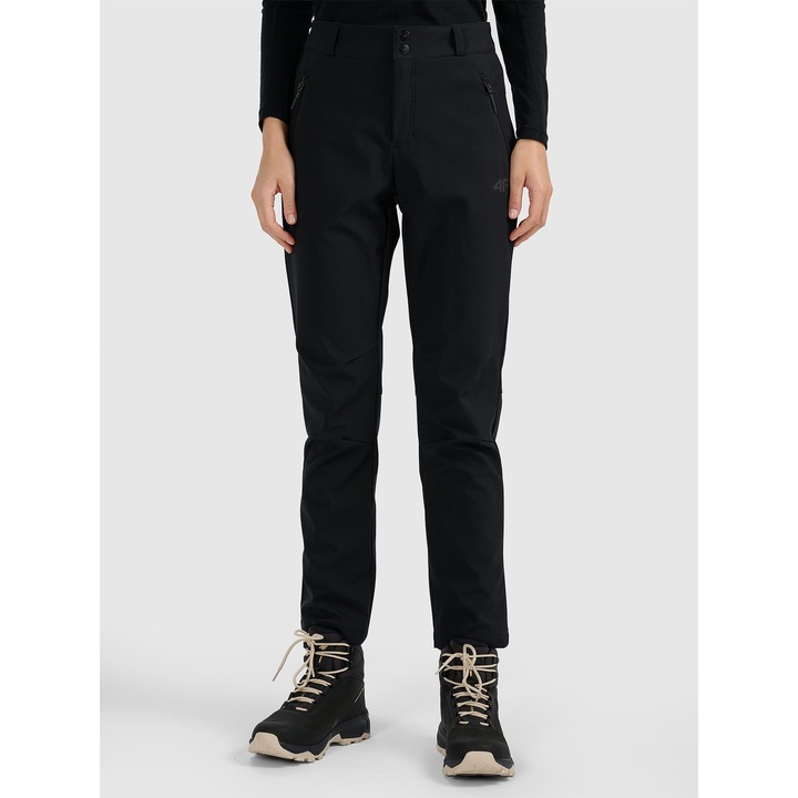 Női 4F trekking sportnadrág, Fekete