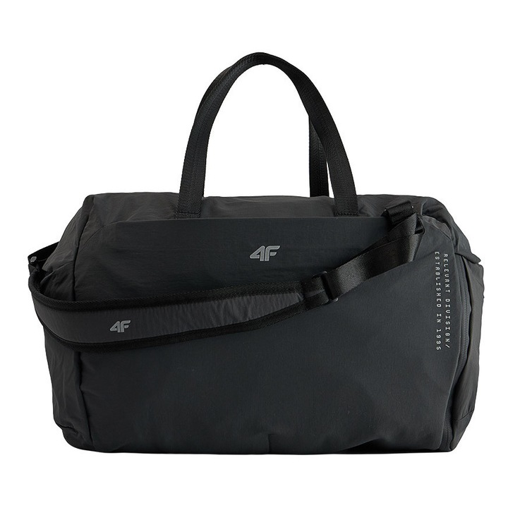 Geanta sport 4F, model unisex, 15 L, gri, 35x28x15cm