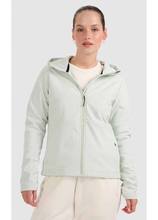 4F női softshell kabát, türkiz, szélálló, NeoDry 5000 membrán