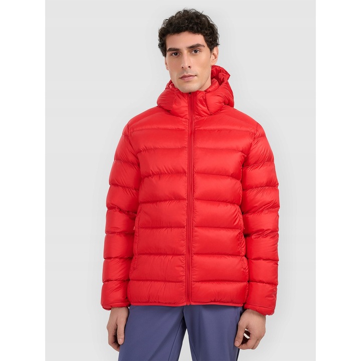 4F férfi túradzseki, poliészter, piros