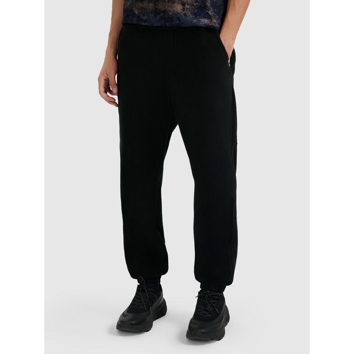 Ferfi sportnadrag, 4F, polieszter, fekete