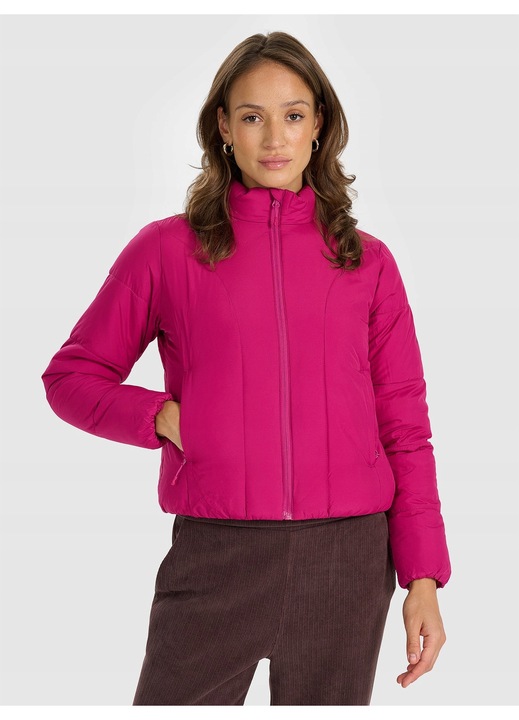 4F női dzseki, rózsaszín, szintetikus töltet, slim szabás, rip-stop anyag, XS INTL