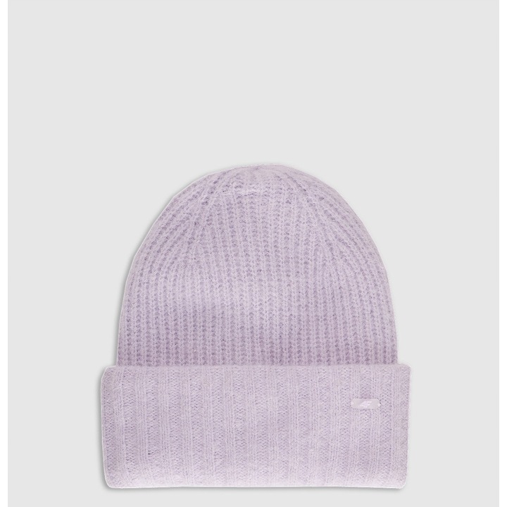 4F női téli sapka, lila, S, vastag anyag