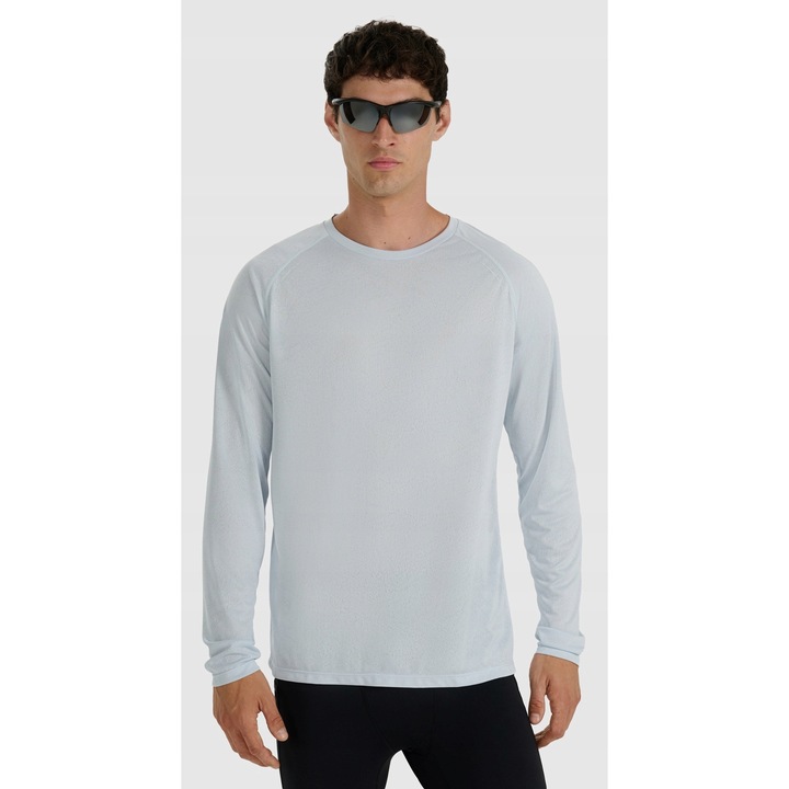 4F sport póló, kék, hosszú ujjú, poliészter, Kék, S