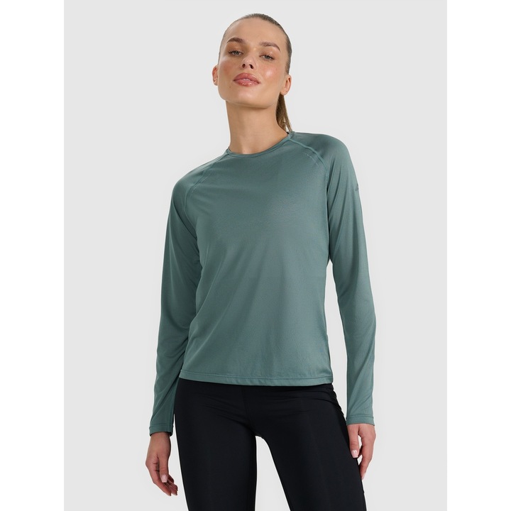 Női sportpulóver, 4F, poliészter, tengerészkék