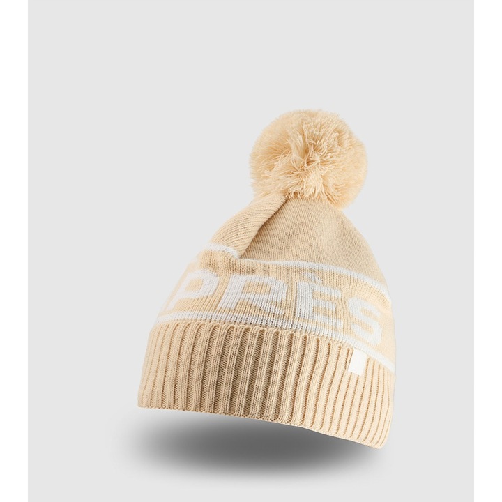 Női sport sapka 4F, gyapjú modell, bézs, S