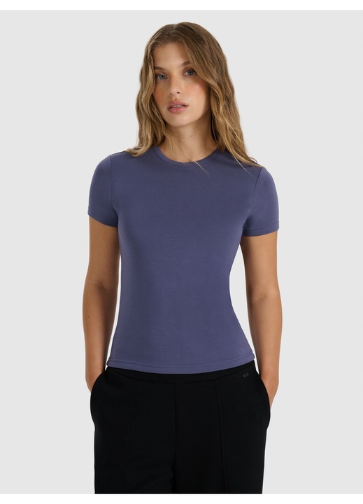 4F sötétkék női póló, Tengerészkék