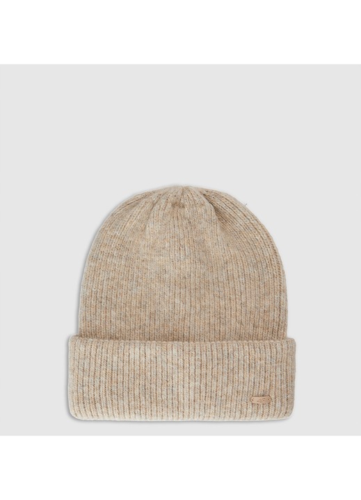 Női sapka és sál szett, 4F, bézs, S, 3% gyapjú, alkalmi stílus