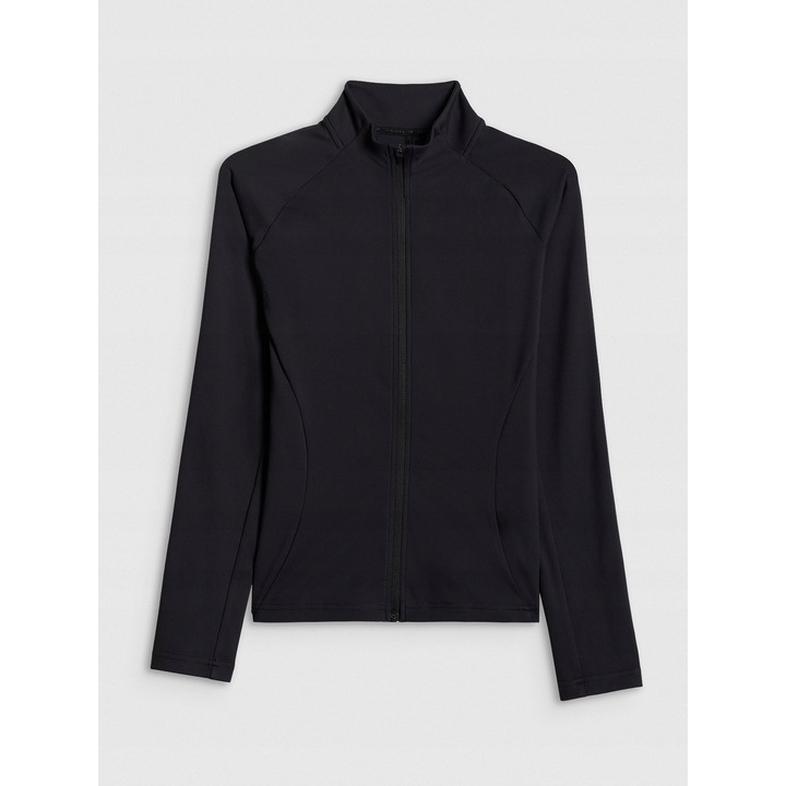 Női sportpulóver, 4F, poliészter, fekete, L INTL