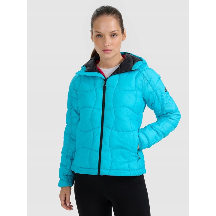 Пухено яке 4F Primaloft Silver, тюркоаз, Тюркоаз