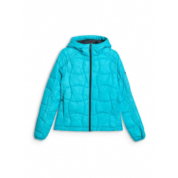 Geaca de puf 4F Primaloft Silver, turcoaz, Albastru