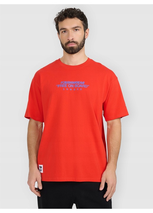 Ferfi polo, 4F, pamut, piros