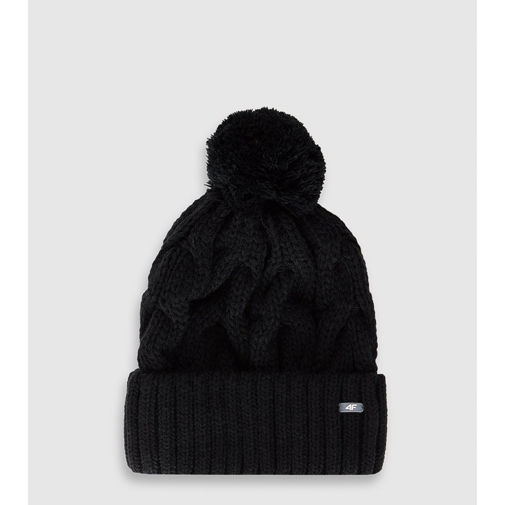 4F női sport sapka, fekete, M, 30% gyapjúval