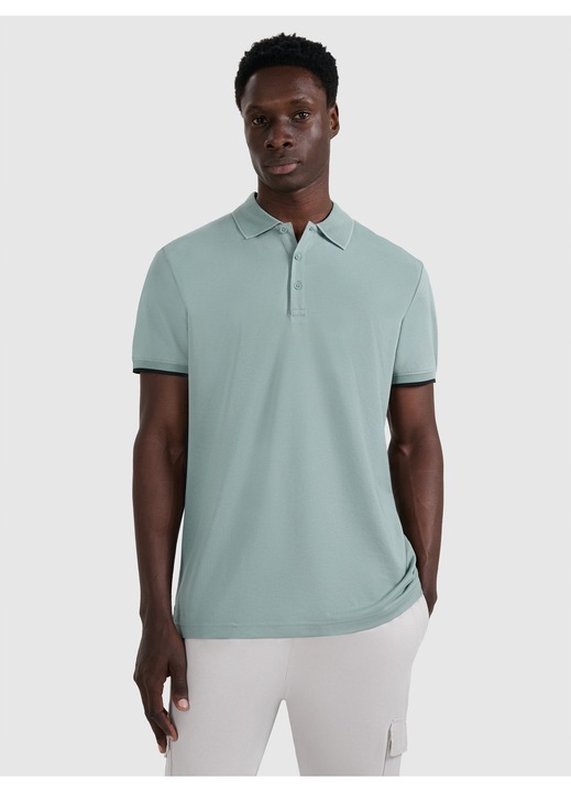 Férfi 4F póló, zöld, pamut, L INTL