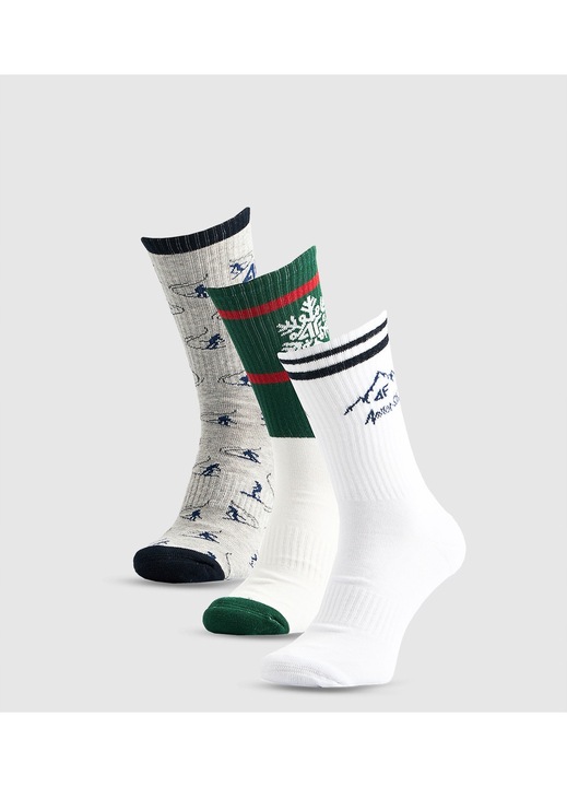 Név: 3 x Férfi zokni szett 4F, többszínű, 39-42