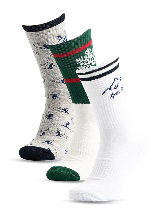 Set 3 x Perechi sosete barbati 4F, multicolor, 39-42