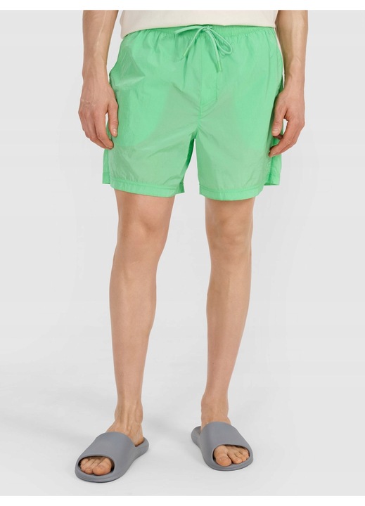Férfi rövidnadrág, 4F, alkalmi, zöld, pamut