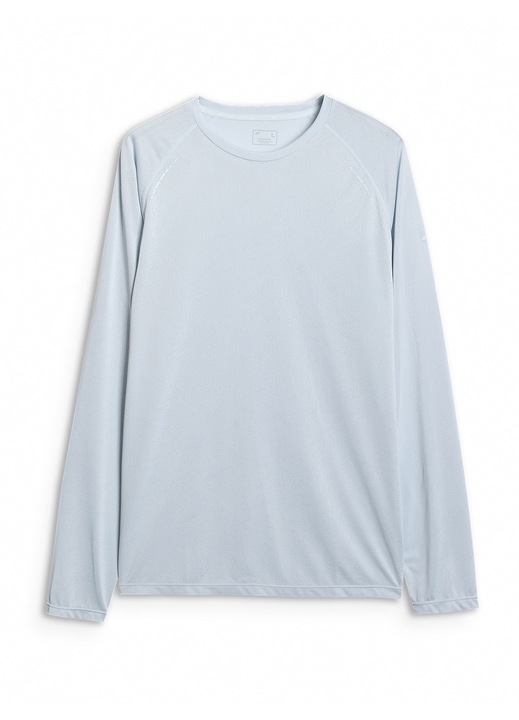 Bluza barbati, 4F, maneca lunga, albastru, poliester