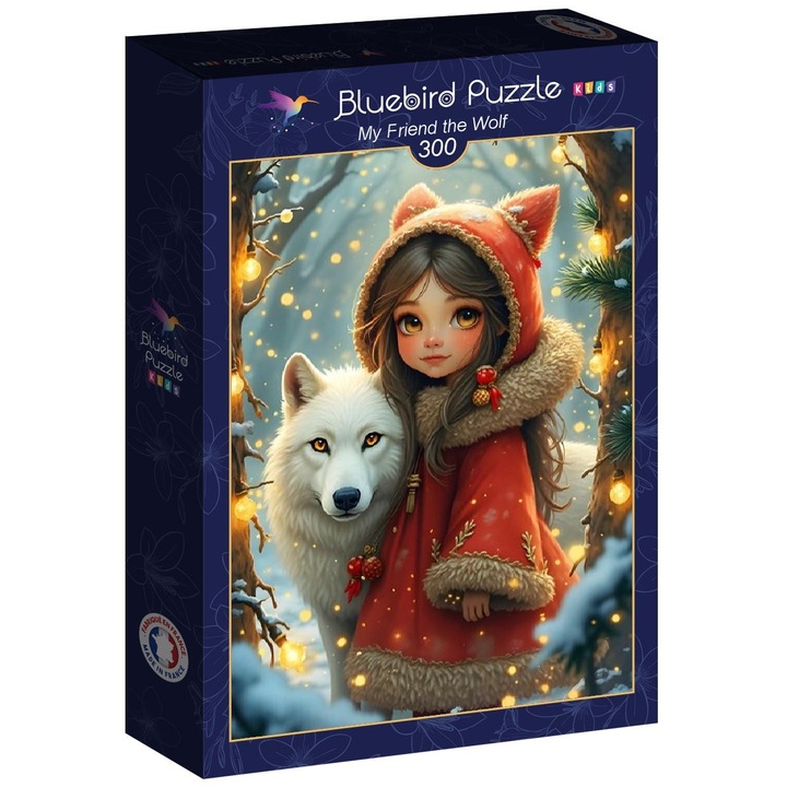 Puzzle 300 darabos Bluebird - Barátom a farkas (Bluebird-Puzzle-F-91074)
