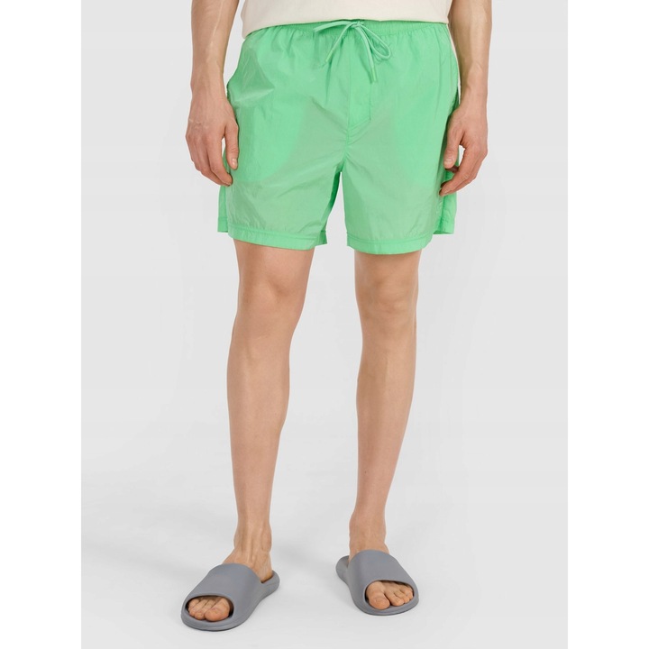 Férfi alkalmi rövidnadrág, 4F, zöld, pamut