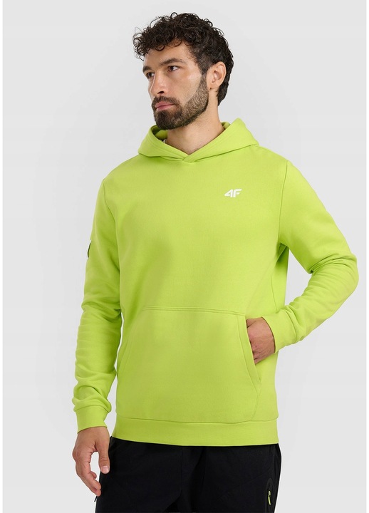 4F női pulóver, pamut, zöld