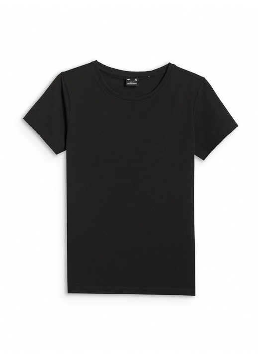 Tricou, dama, 4F, negru, bumbac