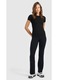 Tricou, dama, 4F, negru, bumbac