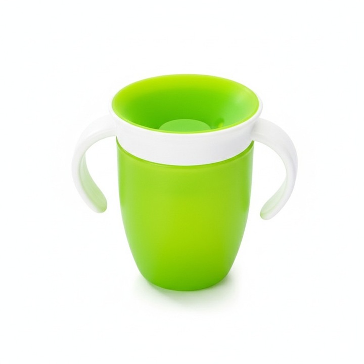 Cana pentru copii Voinap, material sigur, verde, 250ml