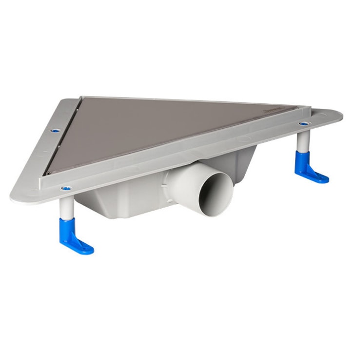 Scurgere de colt/dus STYRON 27x7x44, 3 cm 50 l/min cu gratar KLASSZIK