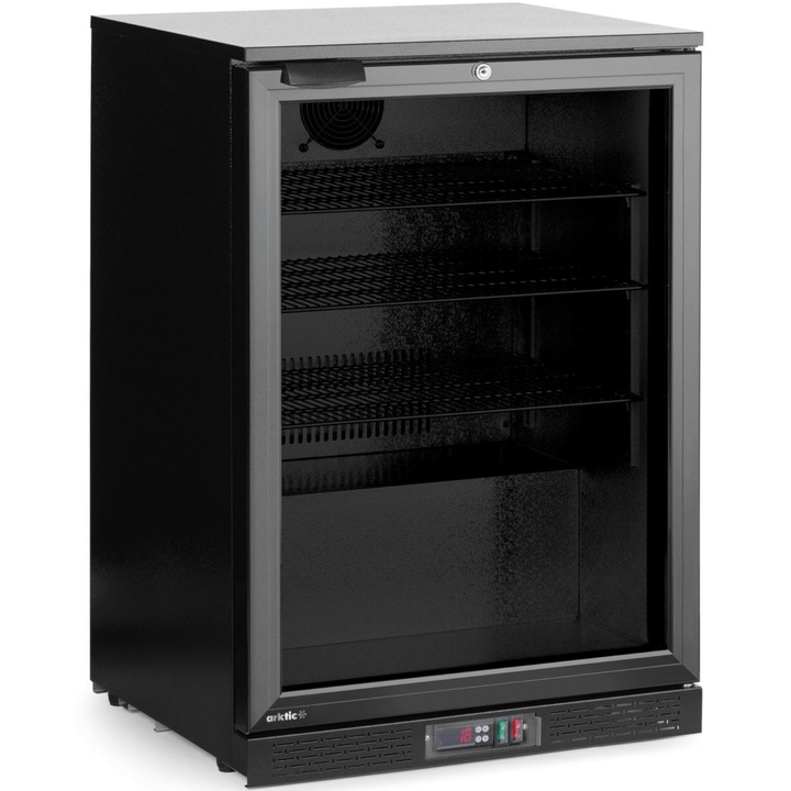 Frigider bar, Arktic, 105 L, 120 W, negru, 60x53x87 cm, cu iluminare LED