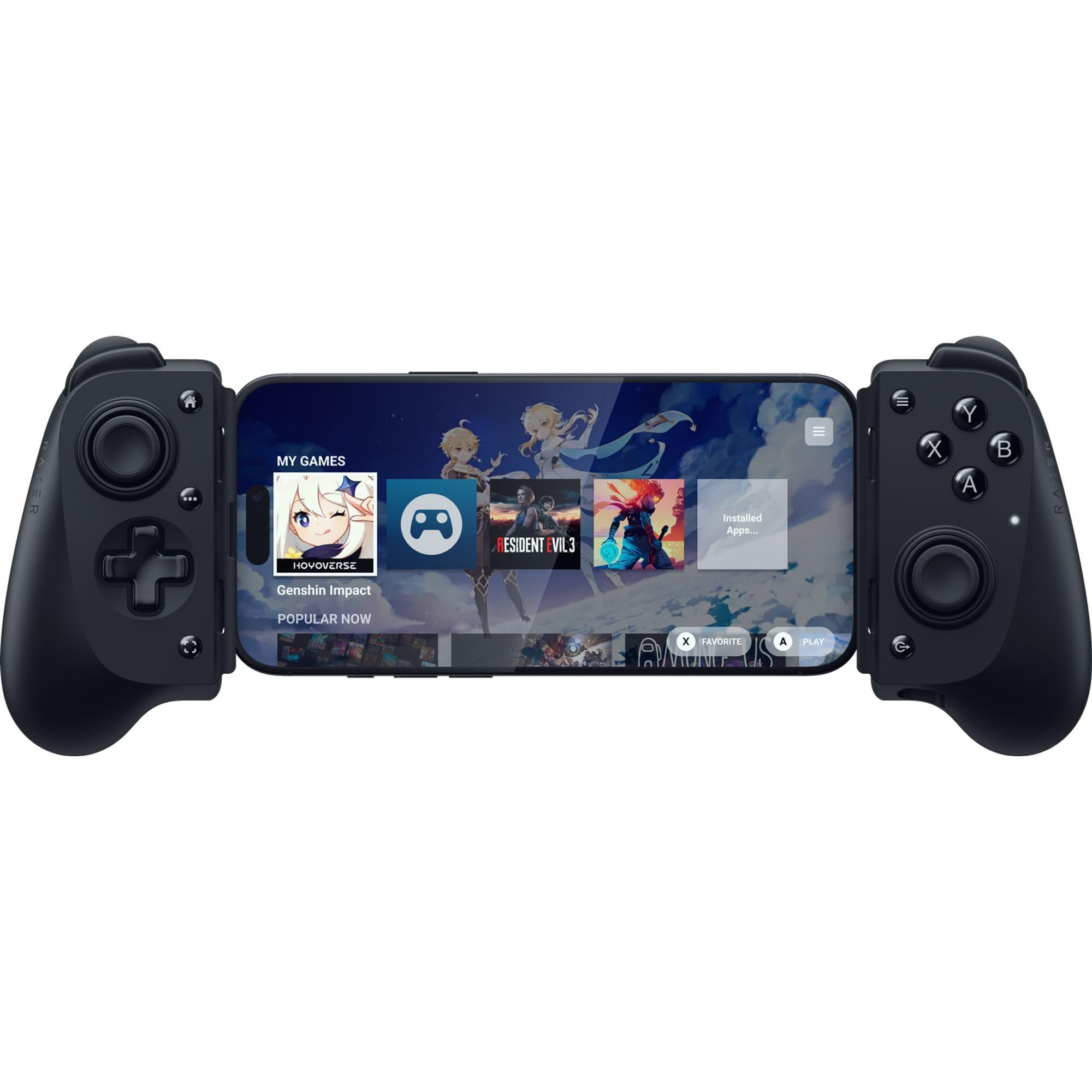 Controler de jocuri Razer Kishi Ultra, Negru, dimensiune compactă
