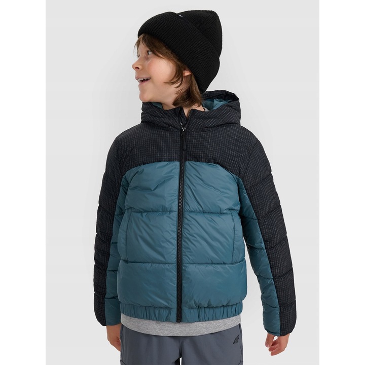 Gyermek pehelykabat, 4F, polieszter, Kék