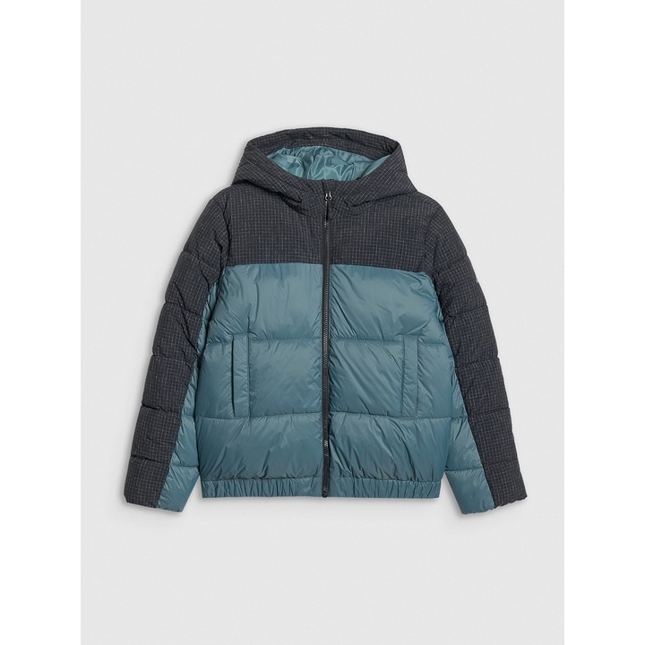 Geaca de puf copii, 4F, poliester, Albastru