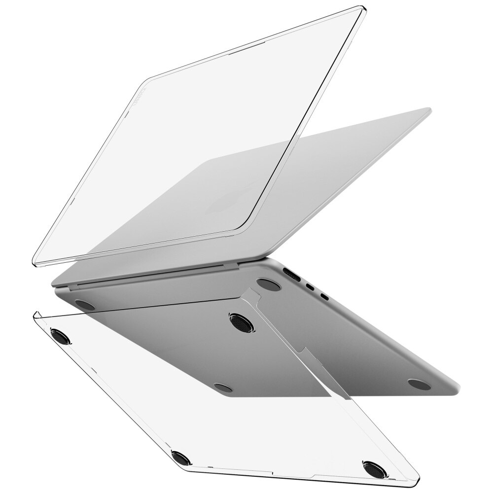 Carcasa laptop UNIQ Vero compatibila cu MacBook Air 13 inch M2/M3/M4 (2022-2025), Transparent
