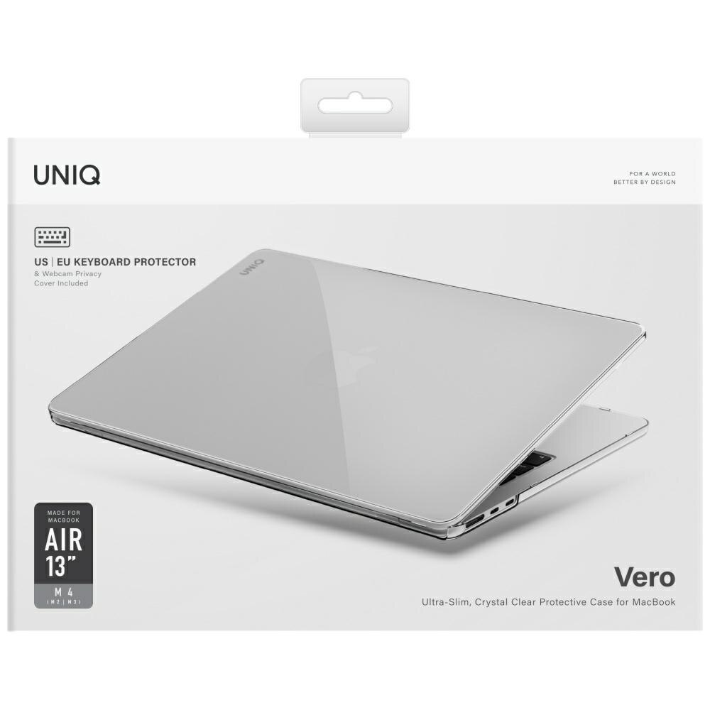 Carcasa laptop UNIQ Vero compatibila cu MacBook Air 13 inch M2/M3/M4 (2022-2025), Transparent