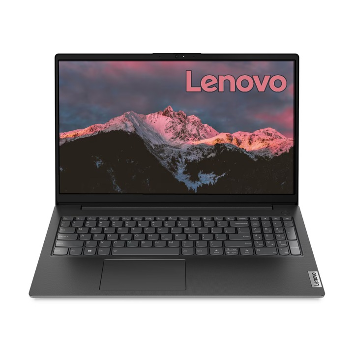 Lenovo V15 Laptop, AMD Ryzen 7 7730U, 8GB DDR4 Memória, 2000GB SSD, 15.6 FullHD, Magyar billentyűzet, Fekete, Vírusírtó, Böngésző, Windows 11 Pro