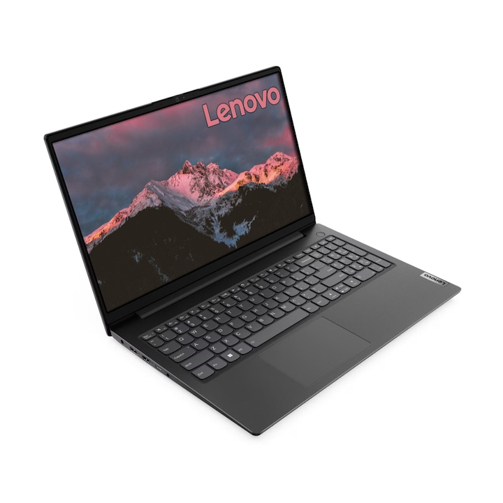 Lenovo V15 Laptop, AMD Ryzen 7 7730U, 24GB DDR4 Memória, 512GB SSD, 15.6 FullHD, Magyar billentyűzet, Fekete, Vírusírtó, Böngésző, Windows 11 Pro