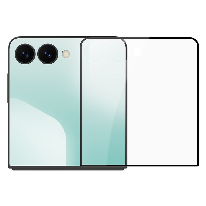 Folie protectie Nillkin CP+ PRO pentru Samsung Galaxy Z Flip7 5G, sticla japoneza AGC 9H, transparenta, montaj usor