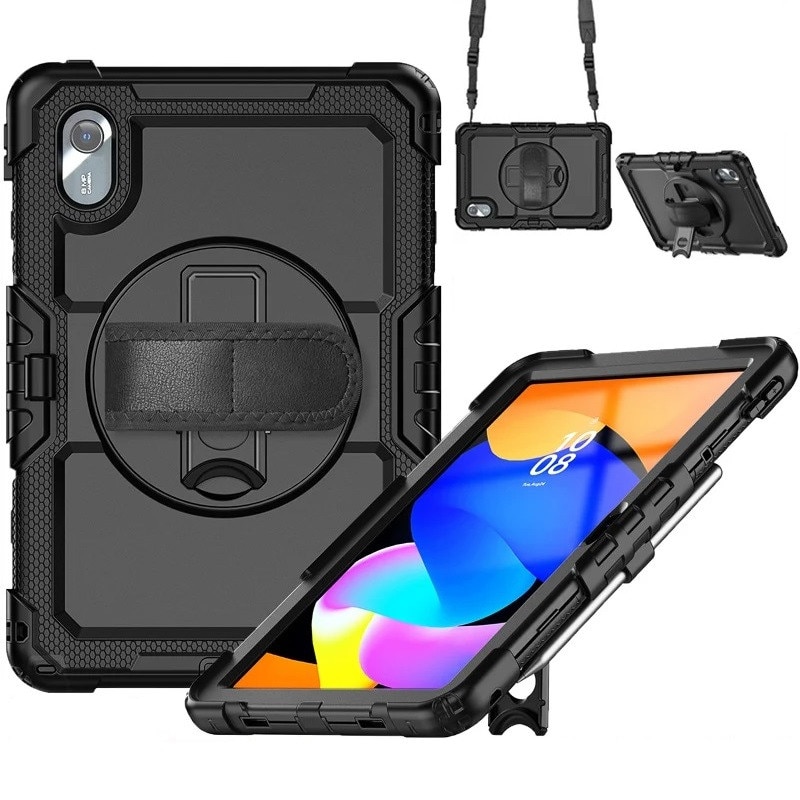 Husa tableta XGSM pentru Lenovo Idea Tab 11" 2025, protectie 360, loc pentru stylus, neagra