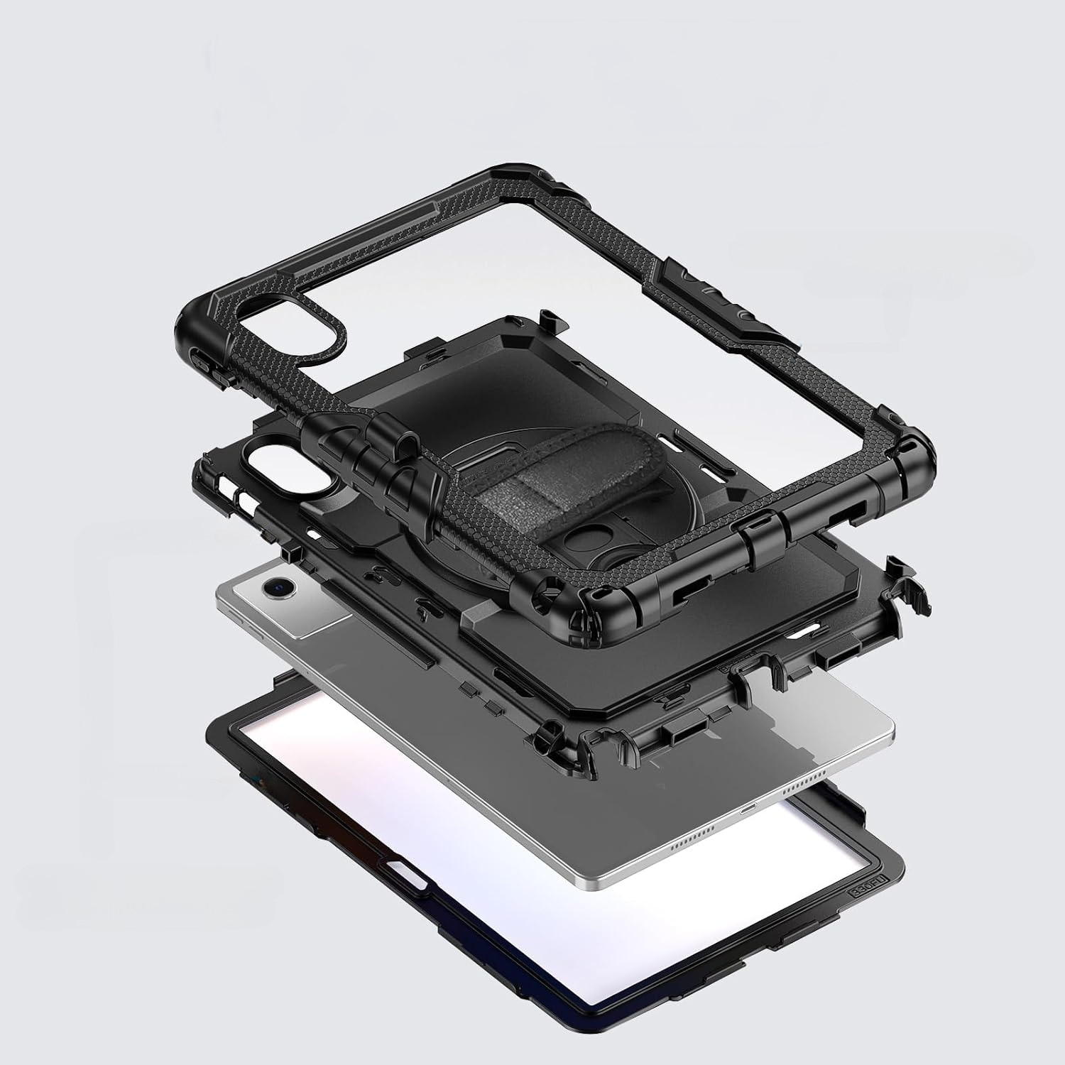 Husa tableta XGSM pentru Lenovo Idea Tab 11" 2025, protectie 360, loc pentru stylus, neagra